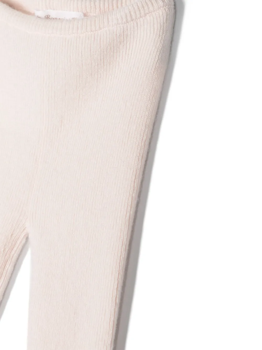  Bonpoint Ribbed-knit Elasticated Leggings - Pink 
