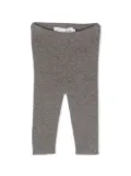 Bonpoint elasticated cashmere leggings - Brown