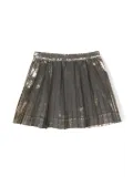 Bonpoint metallic pleated skirt - Gold