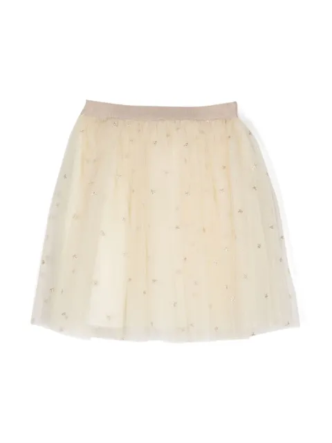 Bonpoint jupe en tulle à étoiles imprimées