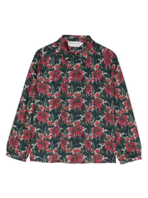 Bonpoint floral-print cotton shirt 