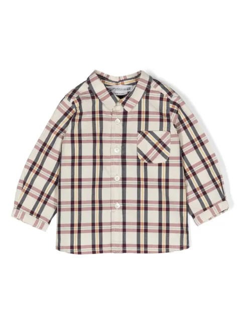 Bonpoint check-pattern long-sleeve shirt