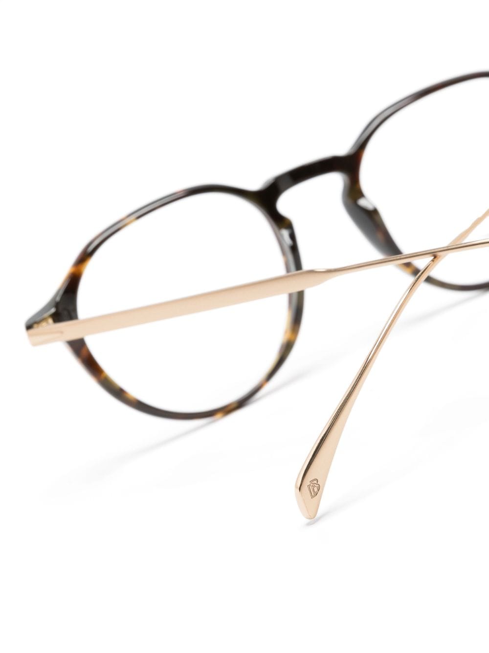 Shop Eyewear By David Beckham Db 1106 Round-frame Glasses In Brown