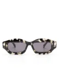 Kuboraum Q6 geometric-frame sunglasses - Black