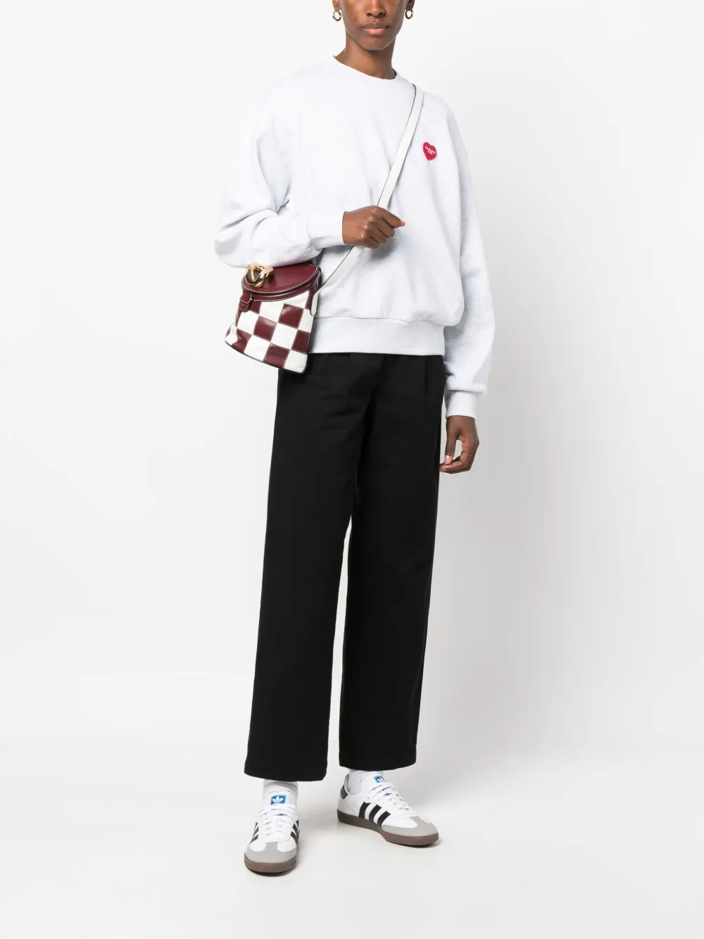 Carhartt WIP oversized heart-patch sweatshirt - Grijs