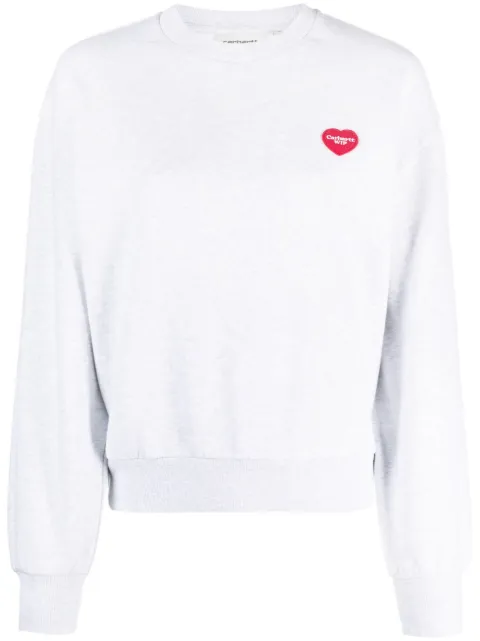 Carhartt WIP - oversized heart-patch sweatshirt