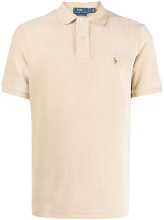 Polo Ralph Lauren Polo En Velours Cotele a Motif Brode Tons Neutres FARFETCH CM