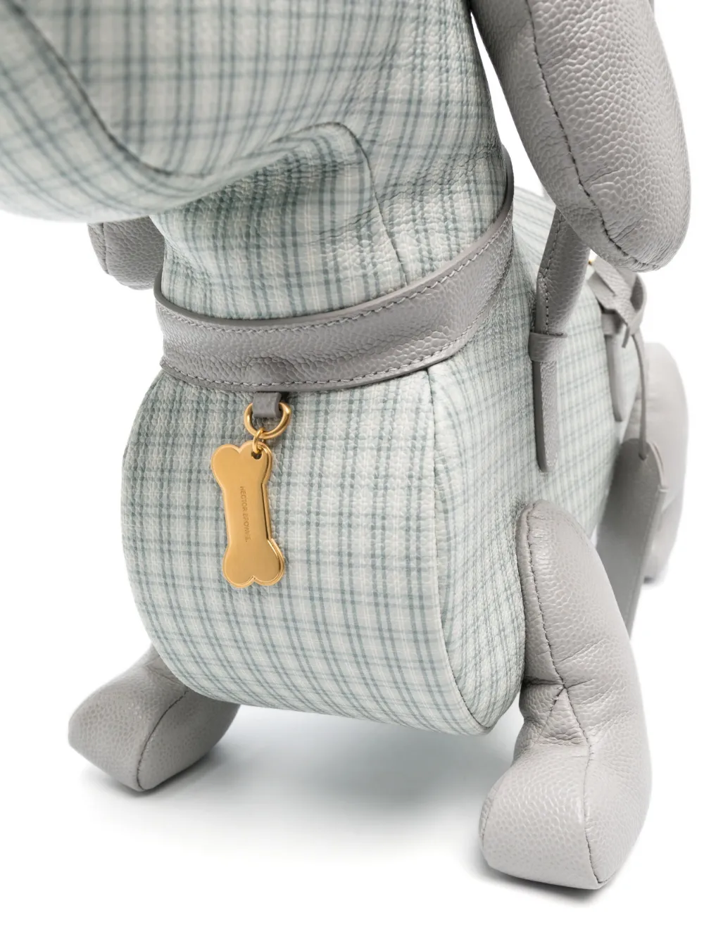 Shop Thom Browne Large Hector Dog-shaped Tote Bag In Grey