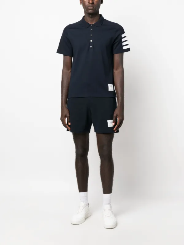 Thom Browne 4BAR ストライプ ポロシャツ | ブルー | FARFETCH JP
