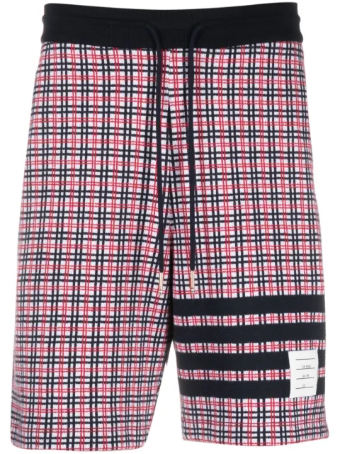 Thom Browne Bermuda esportiva de jacquard xadrez