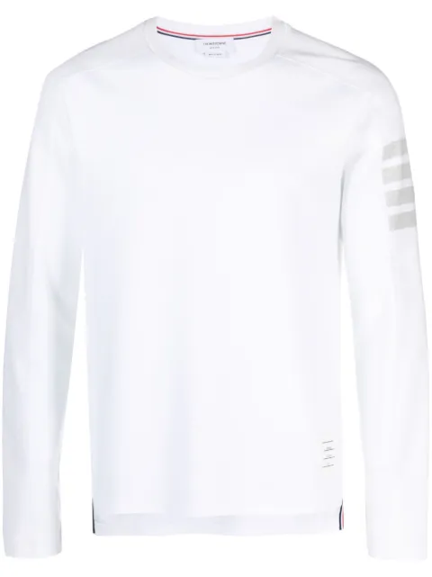 Thom Browne playera manga larga con motivo 4-Bar