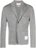 Thom Browne single-breasted button-fastening blazer - Grey