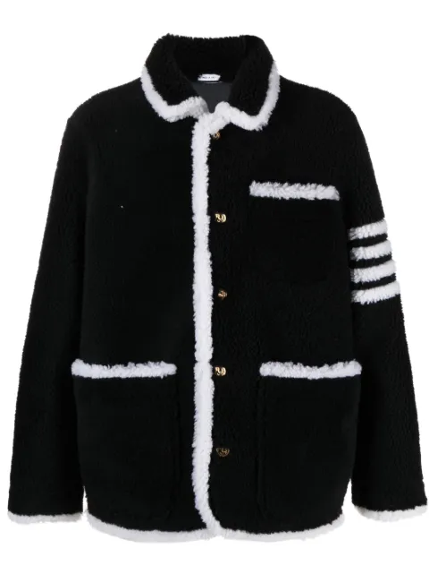 Thom Browne chamarra con franja 4-Bar 