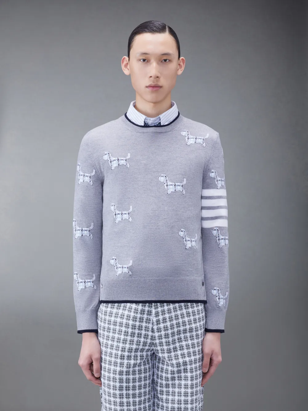 Thom Browne Male In Grey | ModeSens