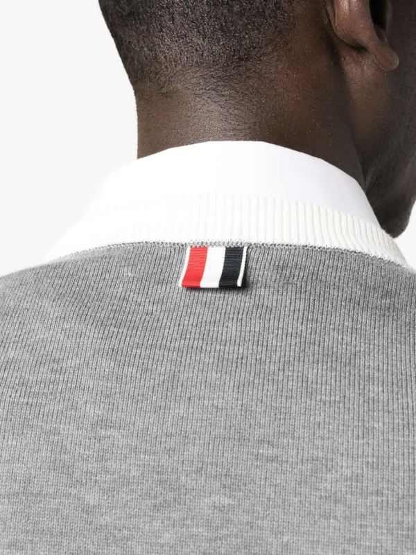 Thom Browne 4-Bar cable-knit Sweatshirt | Grey | FARFETCH