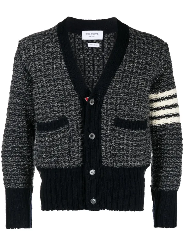 Thom browne black clearance cardigan