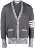Thom Browne Hector Icon intarsia cardigan - Grey