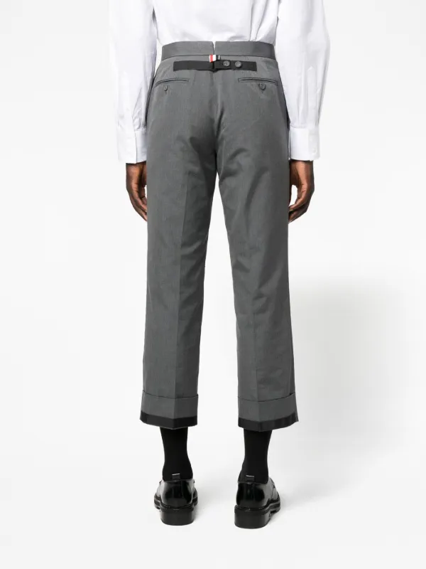 Thom Browne クロップド テーラードパンツ | グレー | FARFETCH JP