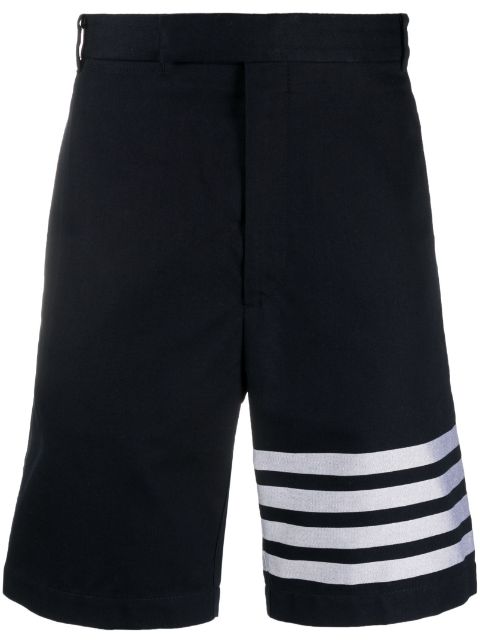 Thom Browne 4 Bar-stripe cotton shorts