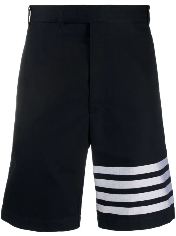 【送料&関税込】Thom Browne Shorts Thom Browne 4 Bar-stripe Cotton Shorts | Blue | FARFETCH