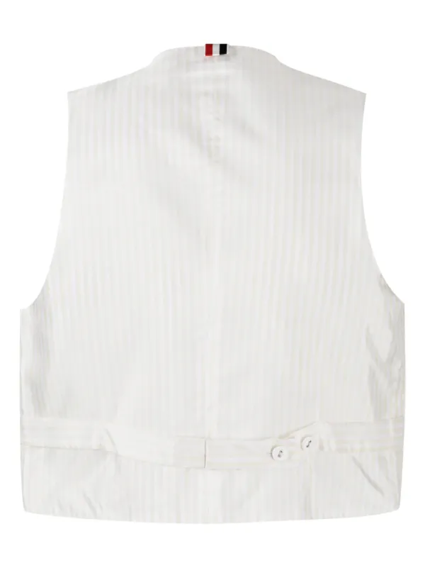 Thom Browne ダブルブレスト ベスト | ニュートラル | FARFETCH JP