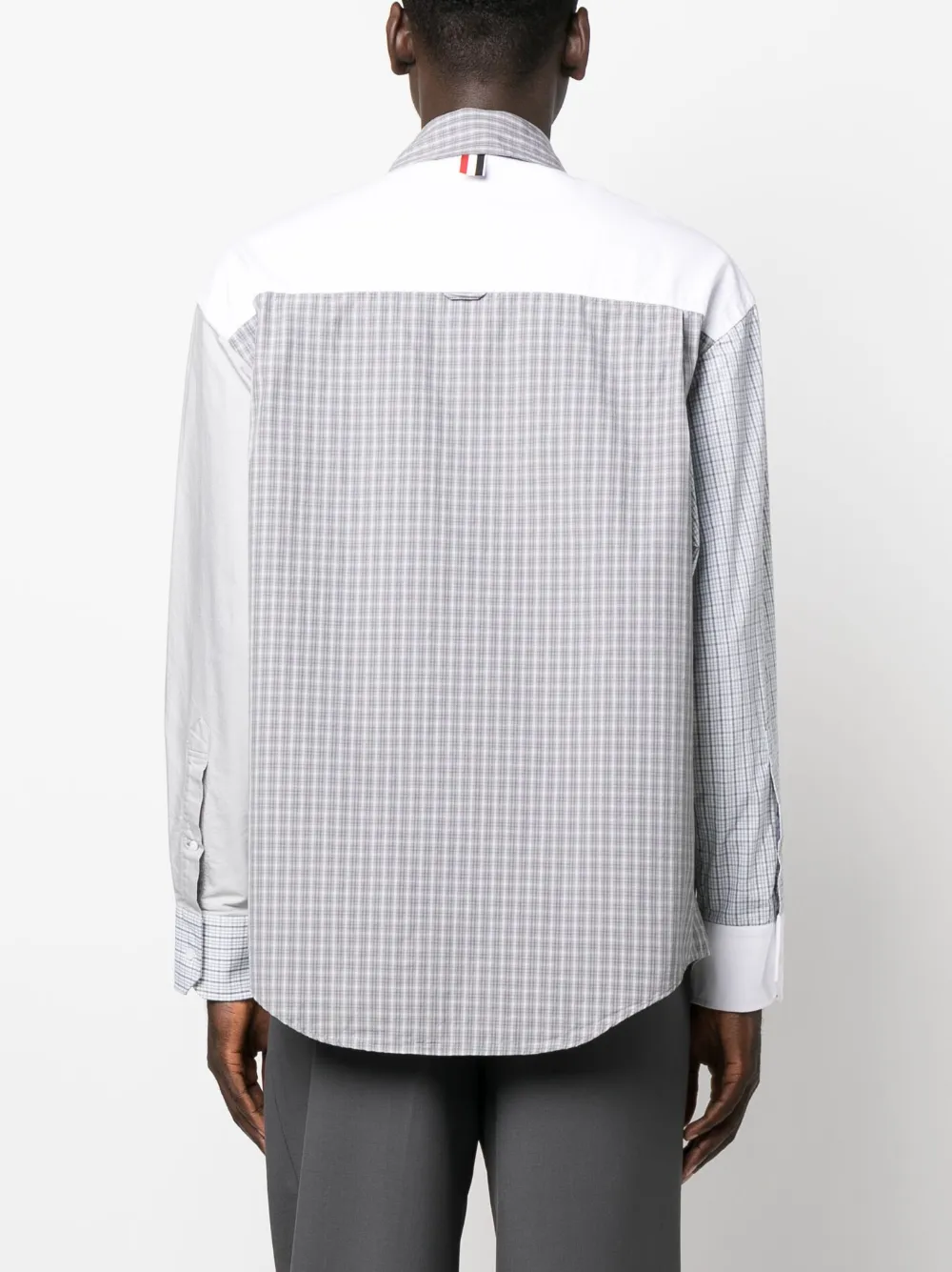 Shop Thom Browne 4-bar Long-sleeve Shirt In White