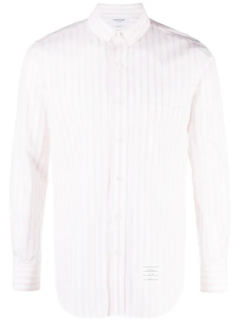 Thom Browne camisa manga larga con rayas estampadas