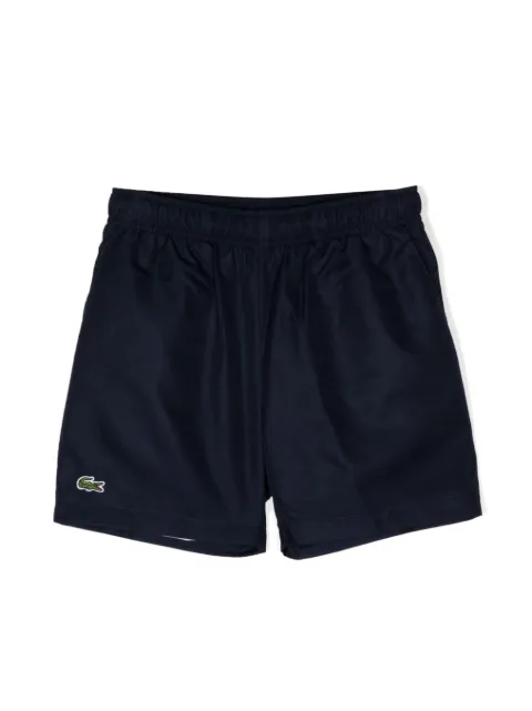 Lacoste Kids logo-patch elasticated-waistband shorts