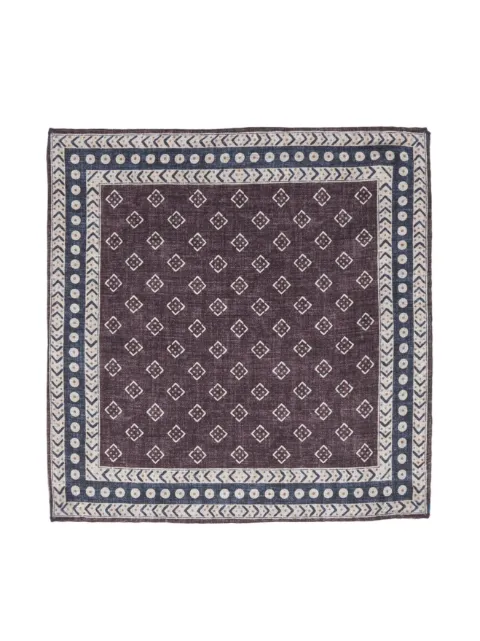 Brunello Cucinelli reversible silk pocket square