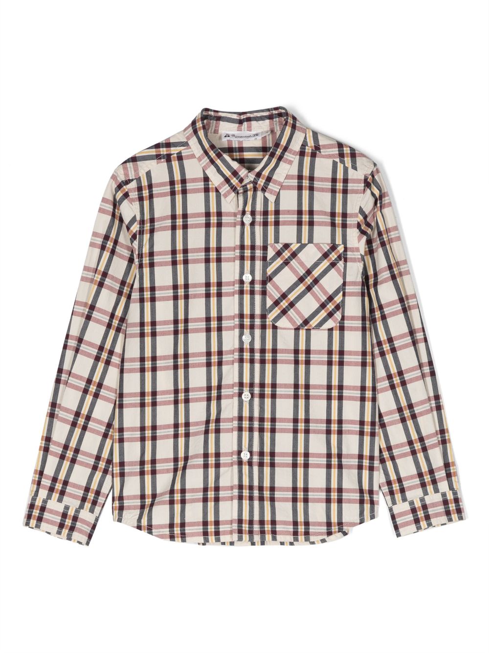 Bonpoint plaid check-pattern shirt - Neutrals