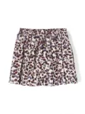 Bonpoint cherry-print corduroy pleated skirt - Neutrals