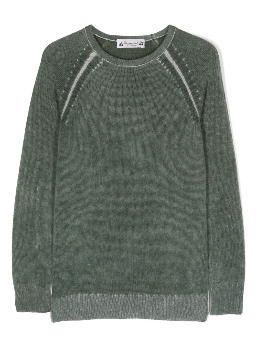 Bonpoint long-sleeve cashmere jumper - Green