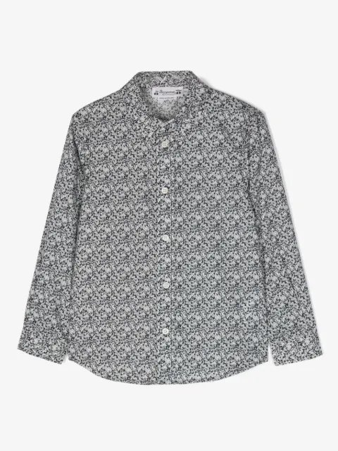 Bonpoint floral-print long-sleeve shirt