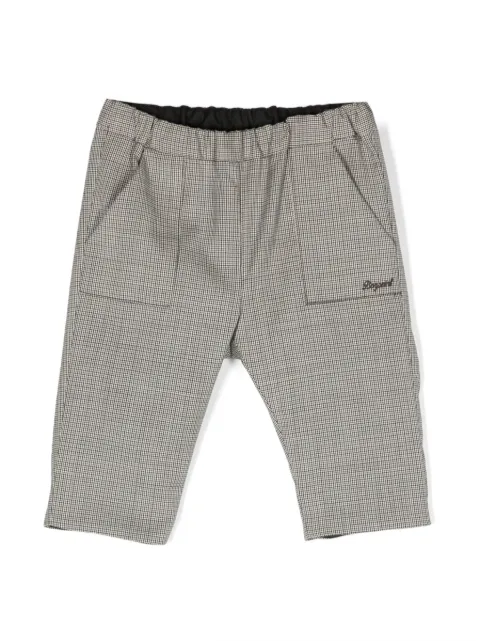 Bonpoint houndstooth-pattern elasticated-waist trousers