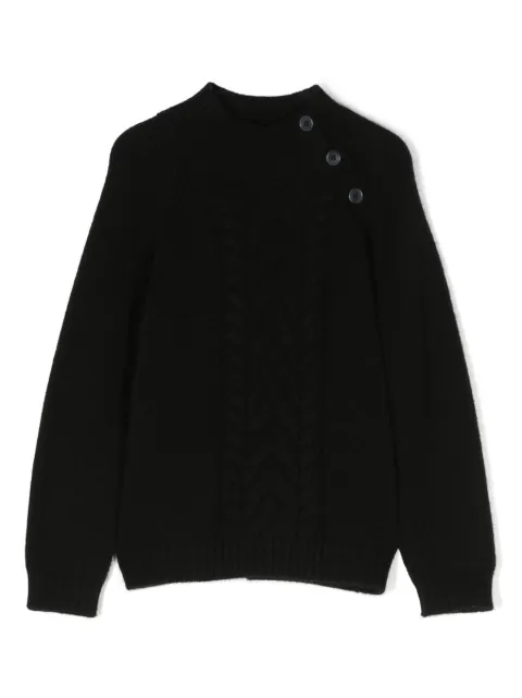 Bonpoint buttoned high-neck cashmere jumper