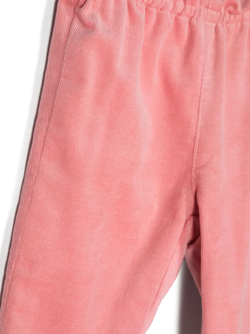 Shop Bonpoint Elasticated-waist Corduroy Trousers In Pink