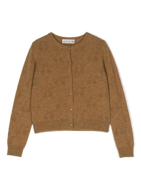 Bonpoint cardigan en cachemire à ornements