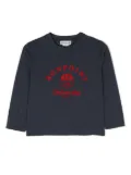 Bonpoint logo-print long-sleeve T-shirt - Blue