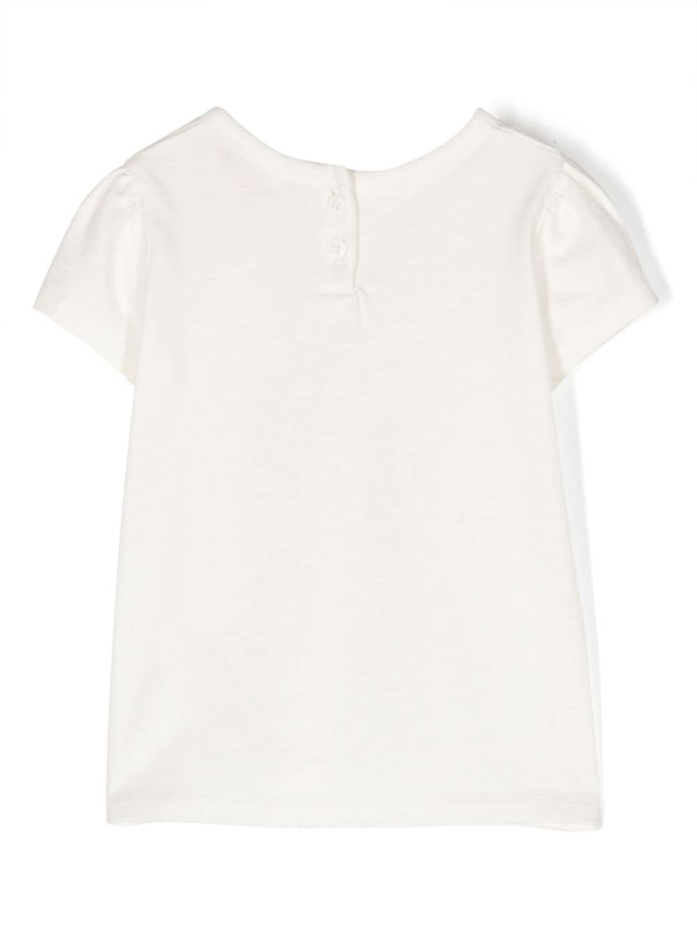 Bonpoint logo-print cotton T-shirt - Wit