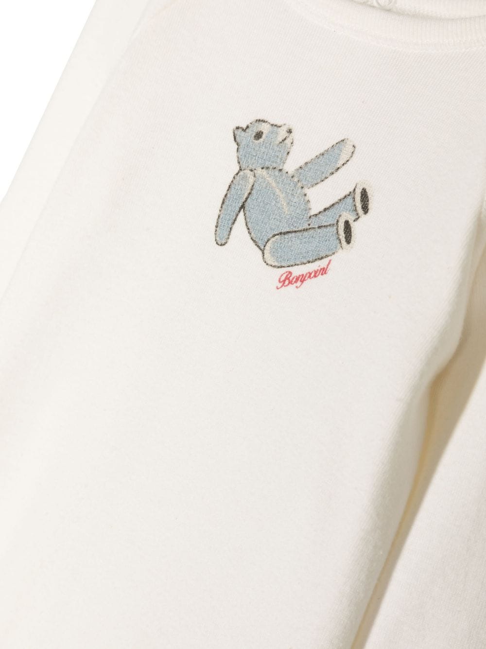 Shop Bonpoint Tif Bear-print Cotton Pajamas In White