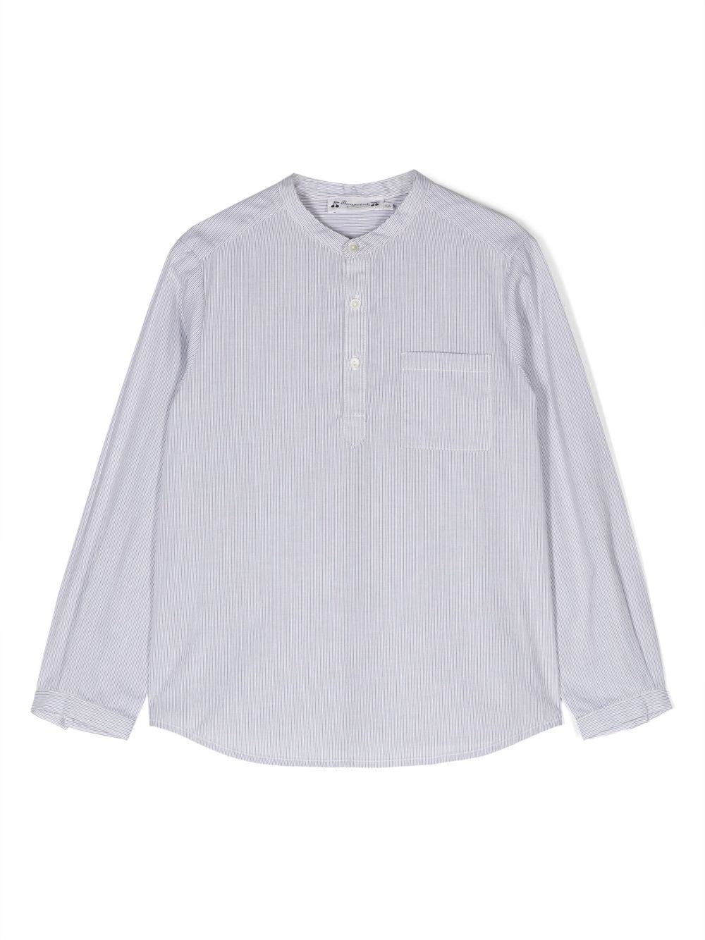 bonpoint chemise claude à fines rayures - gris