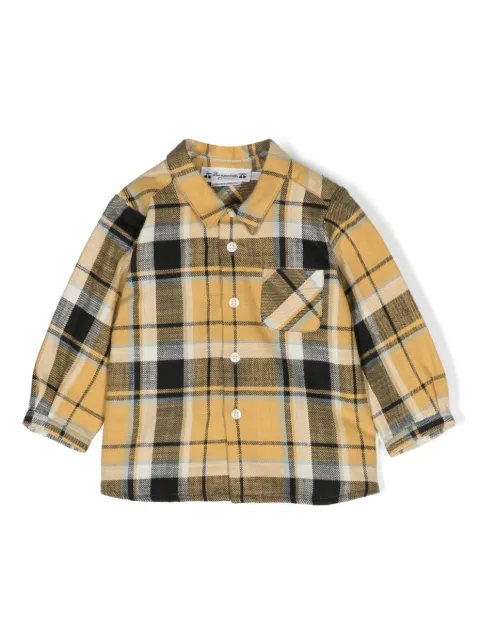 Bonpoint check-pattern long-sleeve shirt