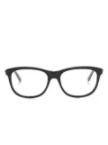 Gucci Eyewear logo-plaque rectangle-frame glasses - Black