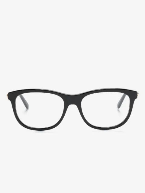 Gucci Eyewear Eckige Brille mit Logo-Schild