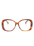 Gucci Eyewear tortoiseshell square-frame glasses - Brown
