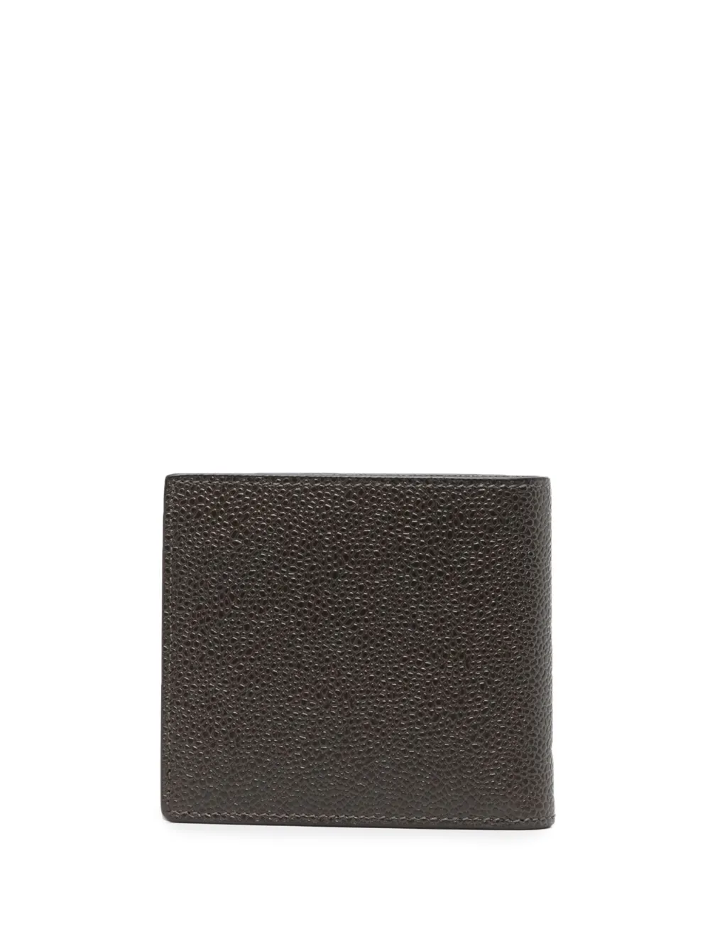 Thom Browne pebbled-texture bi-fold wallet - Bruin