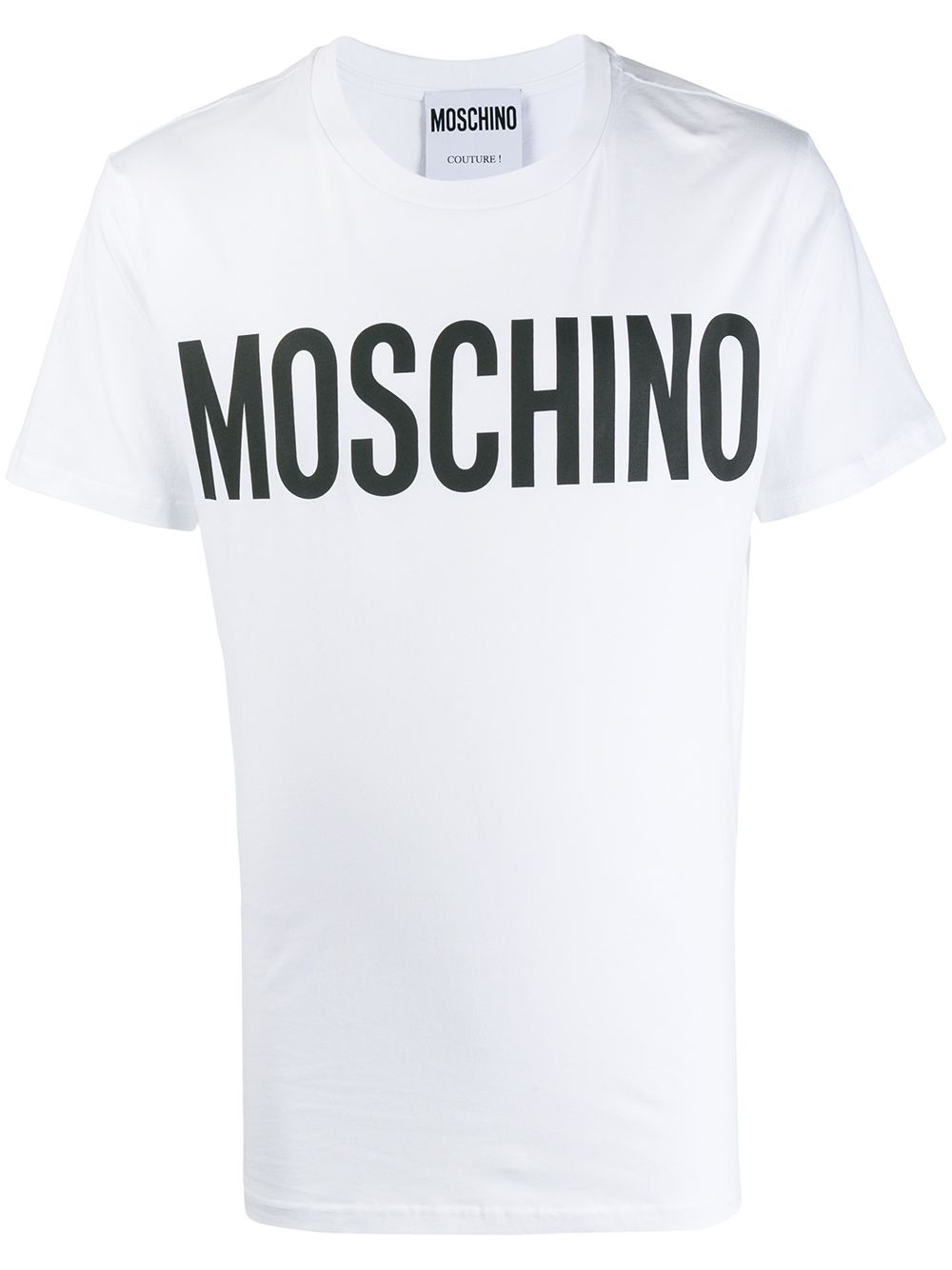 Image 1 of Moschino logo-print cotton T-shirt
