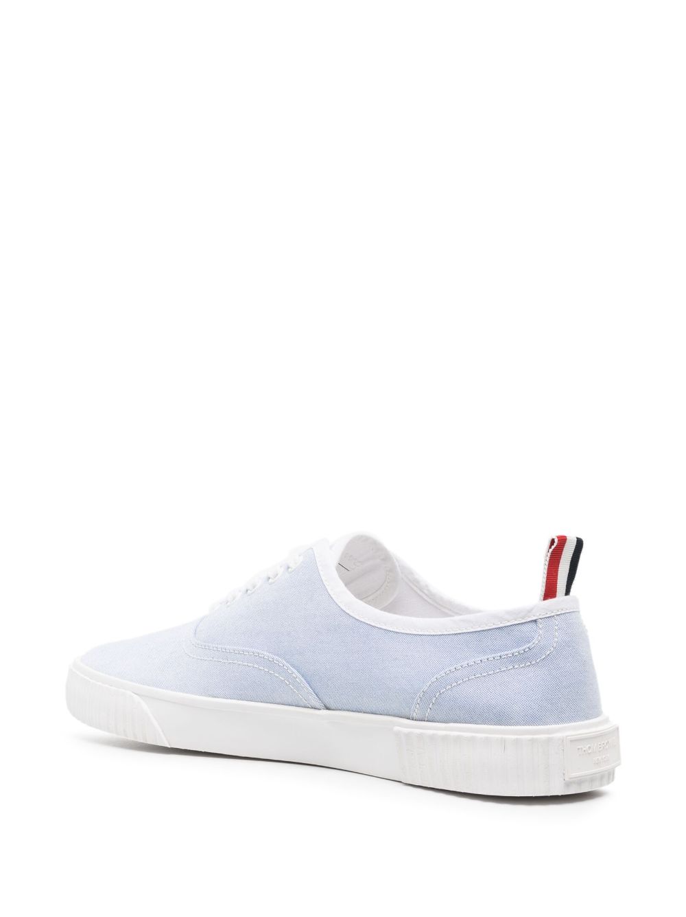 Shop Thom Browne Heritage Canvas Sneakers In Blue