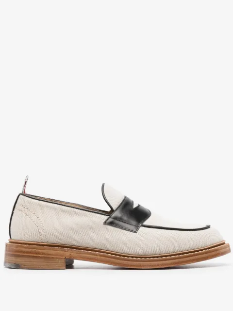 Thom Browne mocasines penny con diseño color block