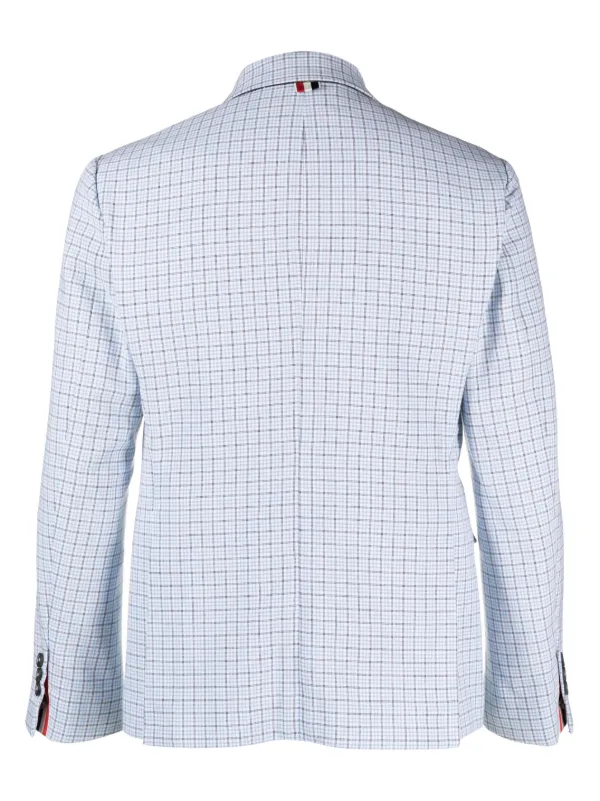 Thom Browne チェック シングルジャケット - Farfetch 